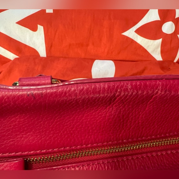 Pre-loved Kate Spade Pink Rectangle Leather Bag with Bow - Picture 7 of 14